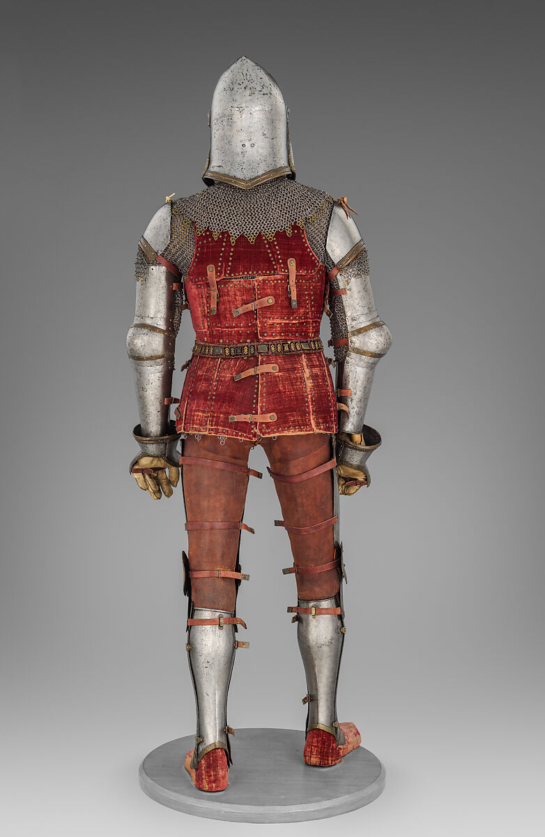 Armor, Steel, copper alloy, textile, leather, Italian