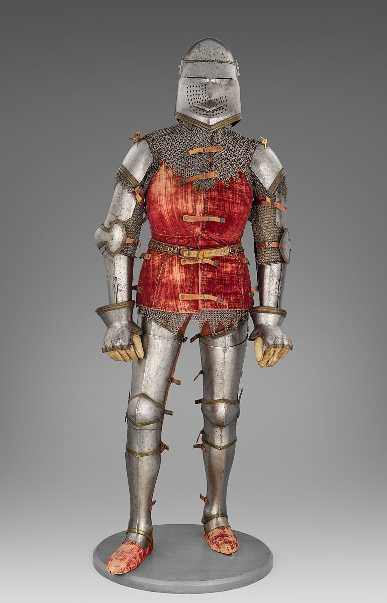Armor, Steel, copper alloy, textile, leather, Italian