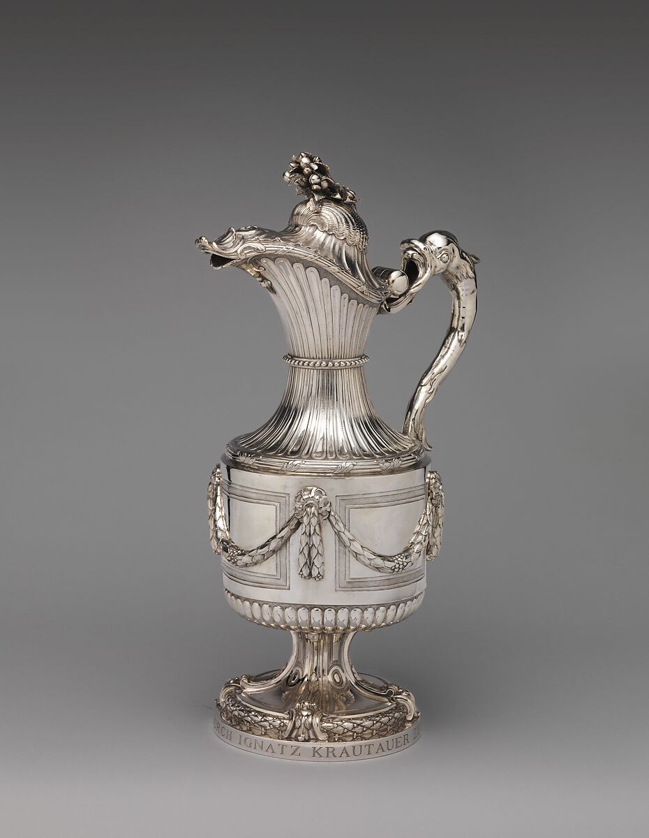 Ewer, Ignatz Krautauer (master in 1771, died 1787), Silver, Austrian, Vienna 