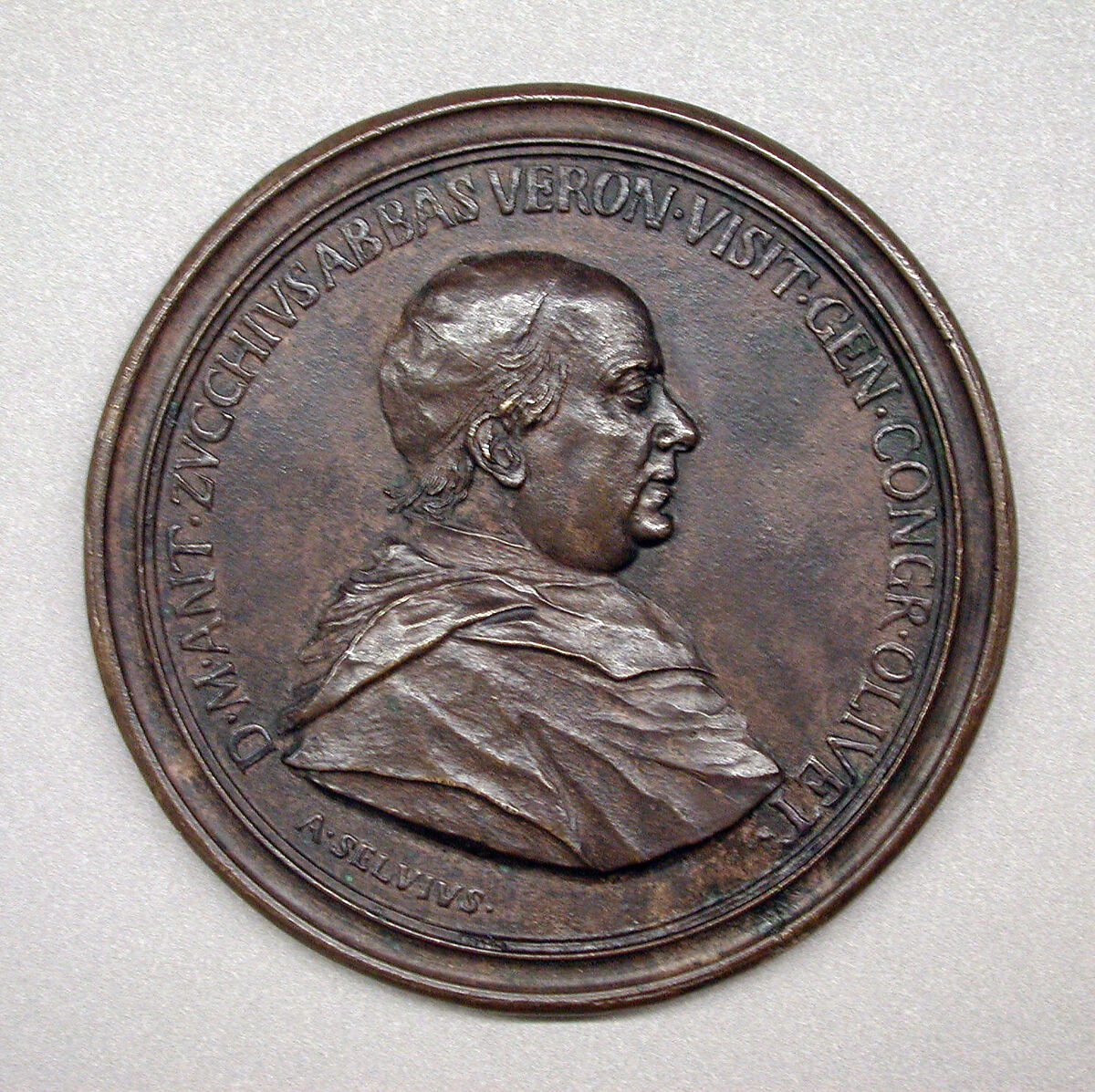 Marco Antonio Zucchi, Medalist: Antonio Francesco Selvi (Italian, 1679–1755 Florence), Bronze, Italian, Florence 