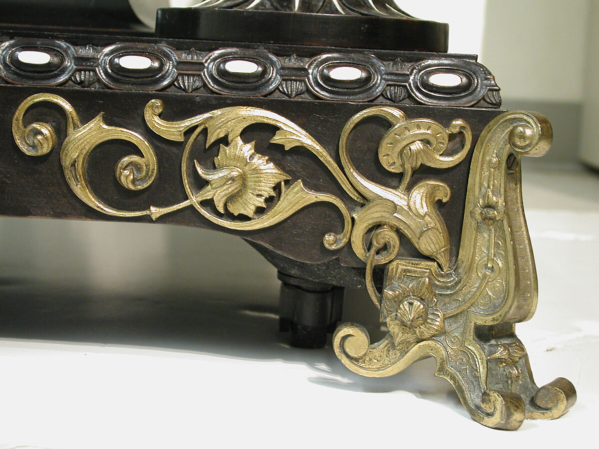 Bookstand, Design attributed to Charles-Auguste Questel (1807–1888), Ebony, ebony veneer, ebonized maple, oak, maple, rosewood, snakewood, ivory, mother-of-pearl; brass hardware and mounts; lined with silk velvet not original to the piece, French, Paris