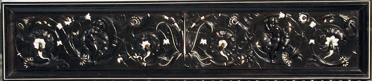 Bookstand, Design attributed to Charles-Auguste Questel (1807–1888), Ebony, ebony veneer, ebonized maple, oak, maple, rosewood, snakewood, ivory, mother-of-pearl; brass hardware and mounts; lined with silk velvet not original to the piece, French, Paris