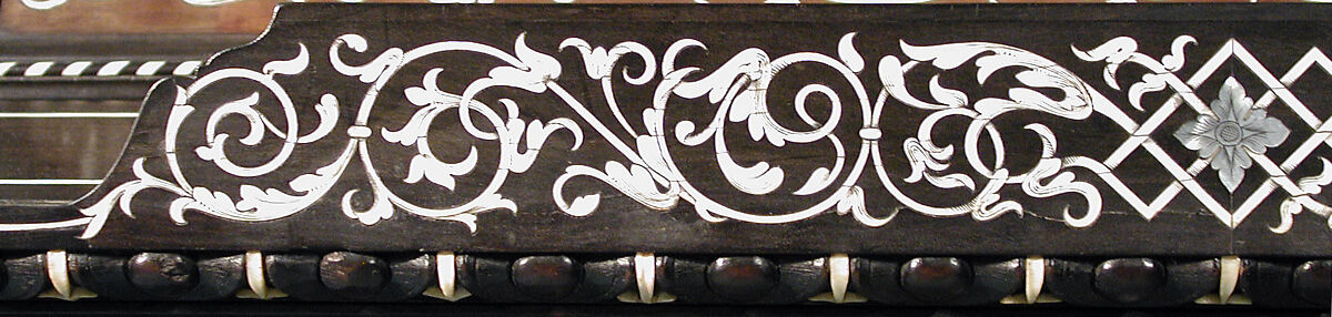 Bookstand, Design attributed to Charles-Auguste Questel (1807–1888), Ebony, ebony veneer, ebonized maple, oak, maple, rosewood, snakewood, ivory, mother-of-pearl; brass hardware and mounts; lined with silk velvet not original to the piece, French, Paris