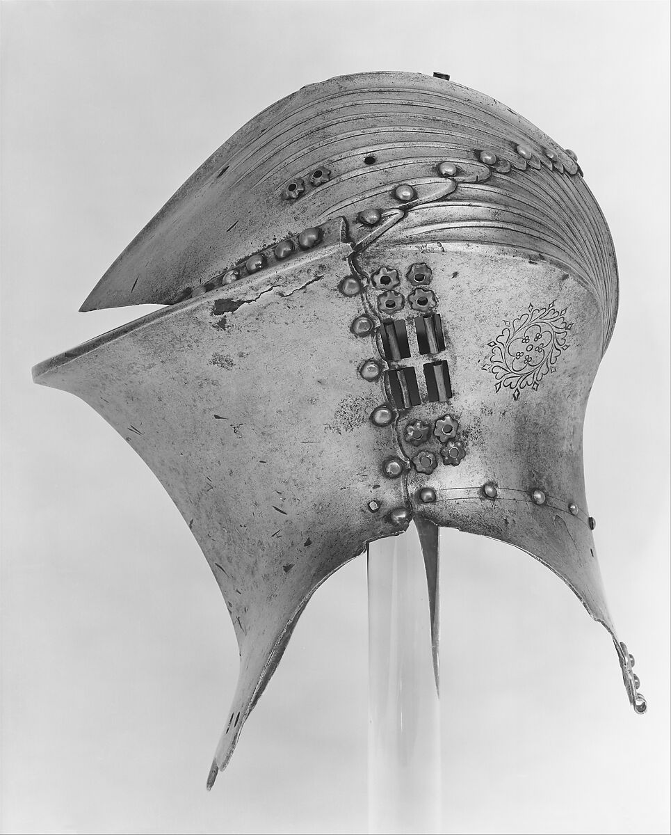 Helm for the Joust of Peace (<i>Stechhelm</i>), Steel, copper alloy, German, probably Nuremberg