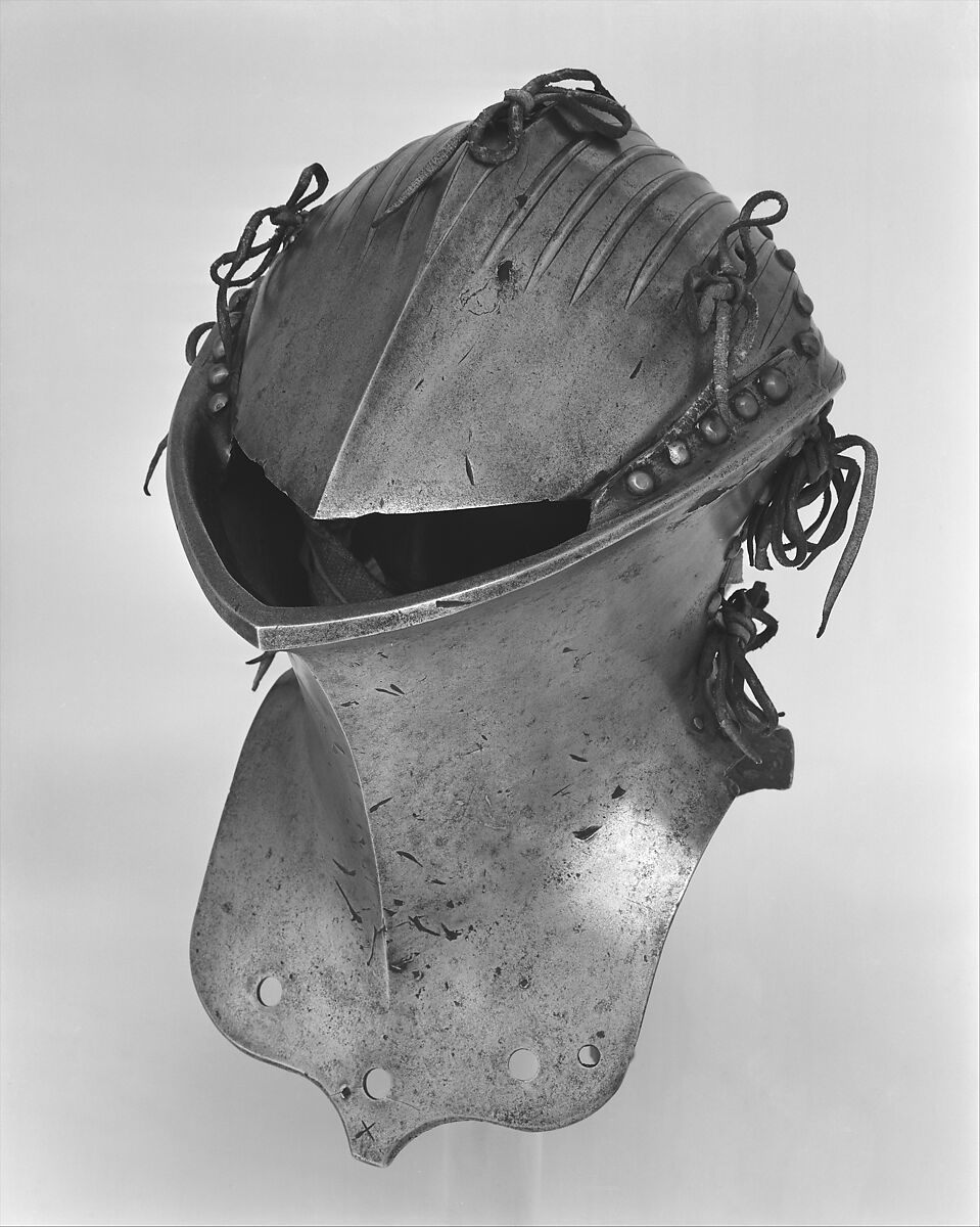Helm for the Joust of Peace (<i>Stechhelm</i>), Steel, copper alloy, German, probably Nuremberg