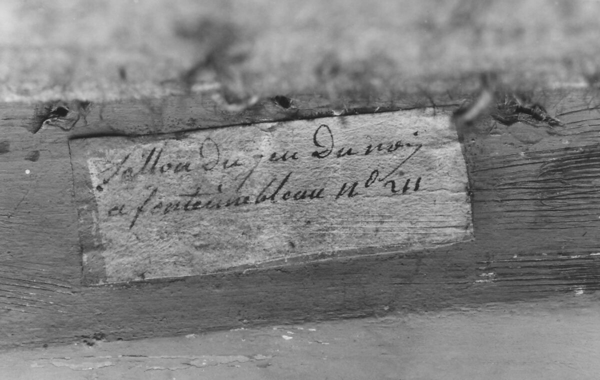 Side chair (Chaise à la reine) (part of a set), Jean Baptiste Boulard (French, 1725–1789), Carved and gilded beech; silk damask (not original), French, Paris