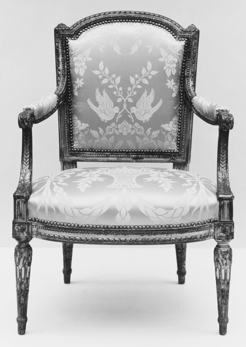 Armchair, Carved and gilded beechwood, French 