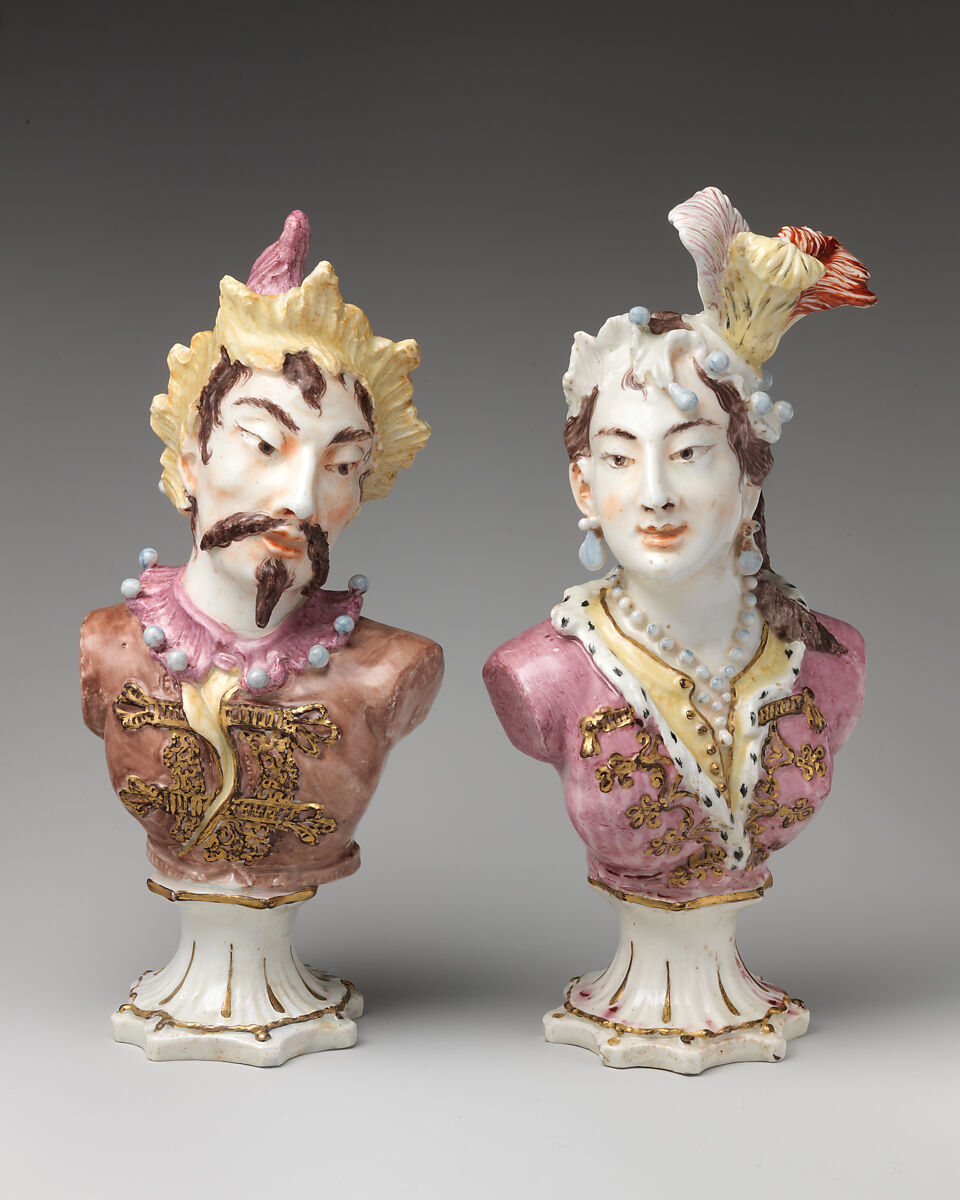 A Mongolian lady, Bow Porcelain Factory (British, 1747–1776), Soft-paste porcelain, British, Bow, London