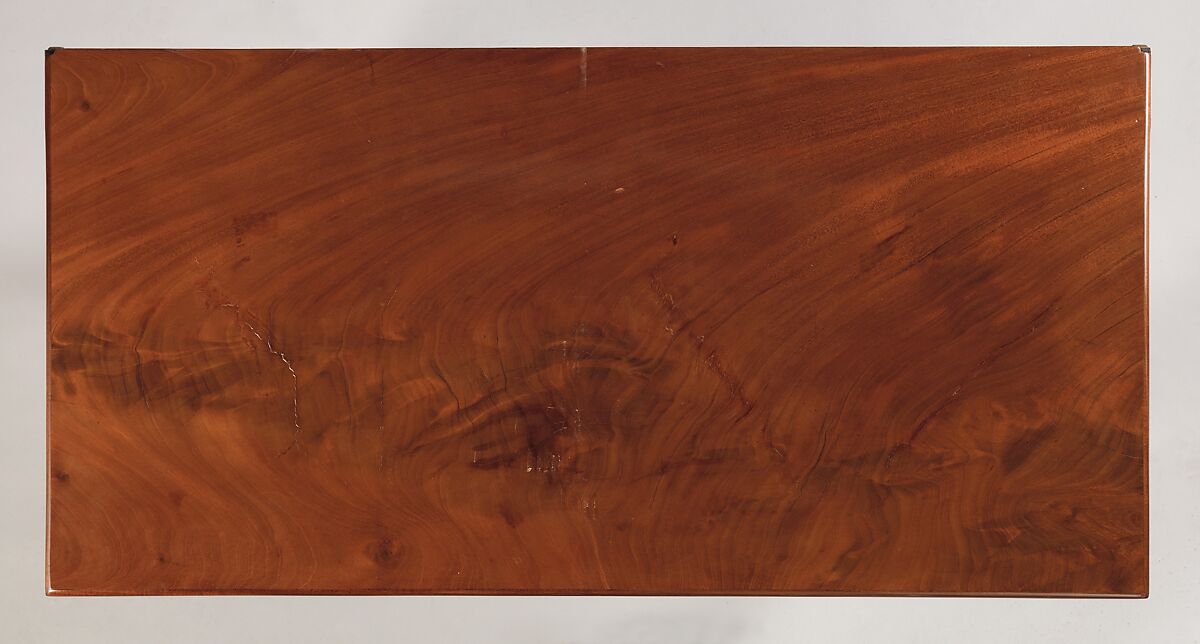 Game table, David Roentgen (German, Herrnhaag 1743–1807 Wiesbaden, master 1780), Oak and walnut, veneered with mahogany, maple, holly (the last two partially stained); iron, steel, brass, gilt bronze; felt and partially tooled and gilded leather, German, Neuwied am Rhine