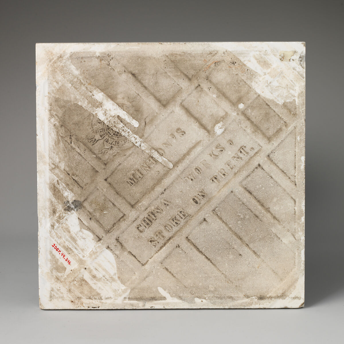 Tile, Christopher Dresser (British, Glasgow, Scotland 1834–1904 Mulhouse), Glazed earthenware, British, Stoke-on-Trent, Staffordshire