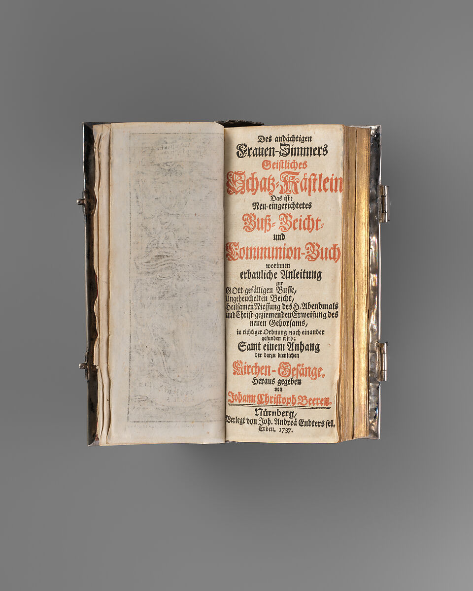 Book cover, Johann Jakob Bruglocher II (German, active 1710–52), Silver, remains of gilding, German, Augsburg