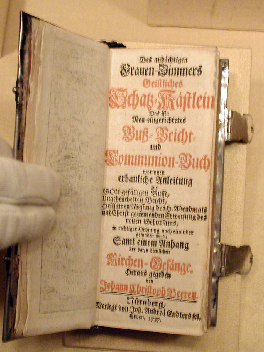 Book cover, Johann Jakob Bruglocher II (German, active 1710–52), Silver, remains of gilding, German, Augsburg