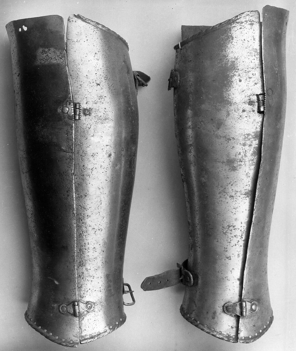 Composed Armor, Left elbow cop (h) marked by Guillem Margot (Flemish, active Brussels, recorded 1505–20), Steel, leather, Italian, probably Milan