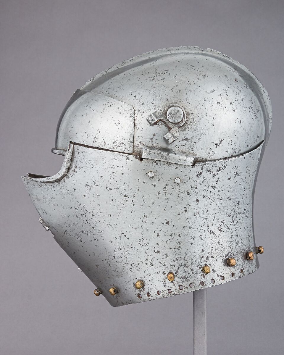 Armet, Steel, copper alloy, Italian