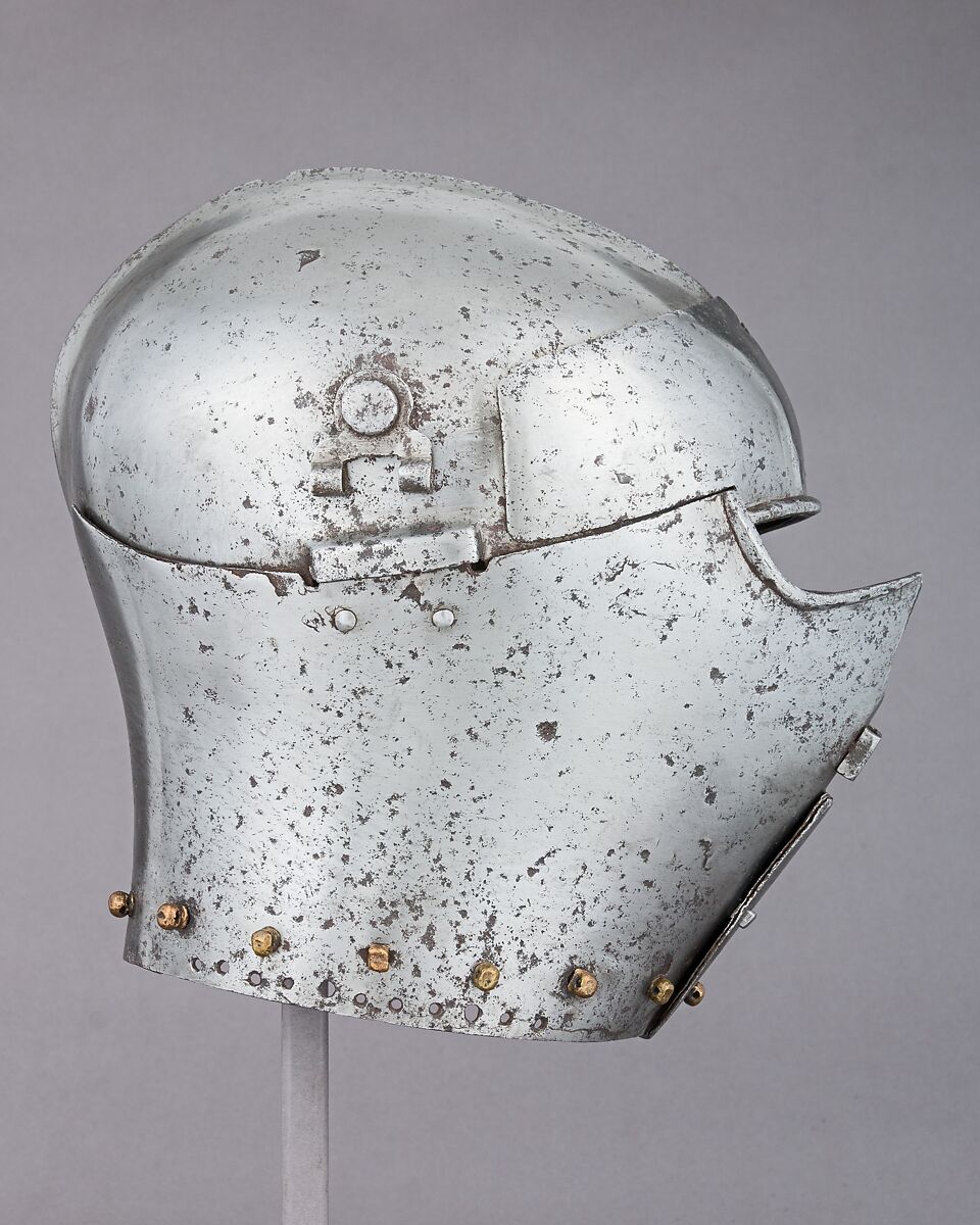 Armet, Steel, copper alloy, Italian