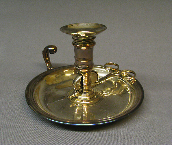 Chamber candlestick with snuffers