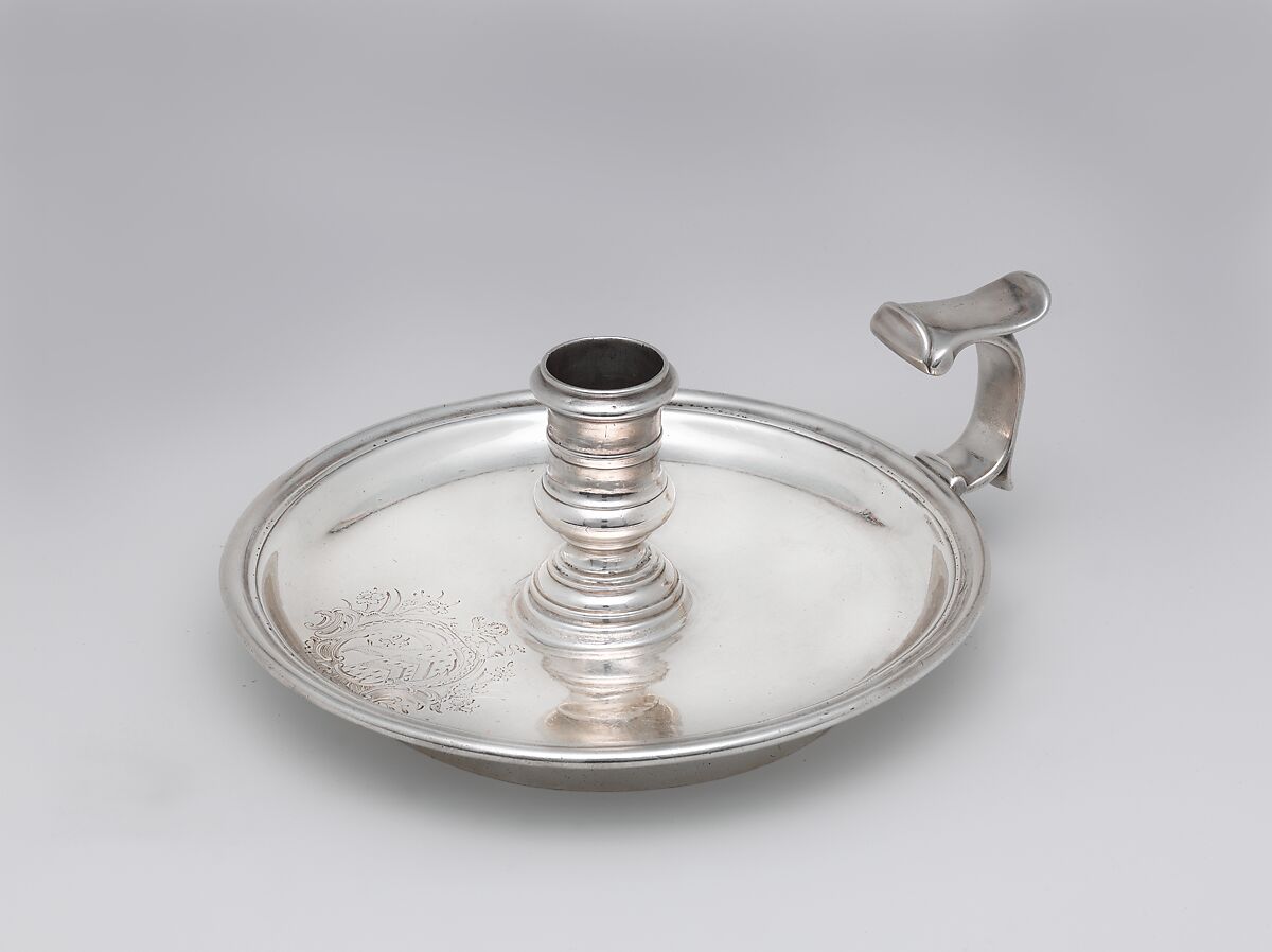 Chamber candlestick, George Wickes (British, Bury St Edmunds, Suffolk 1698–1761 Thurston, Suffolk), Silver, British, London 