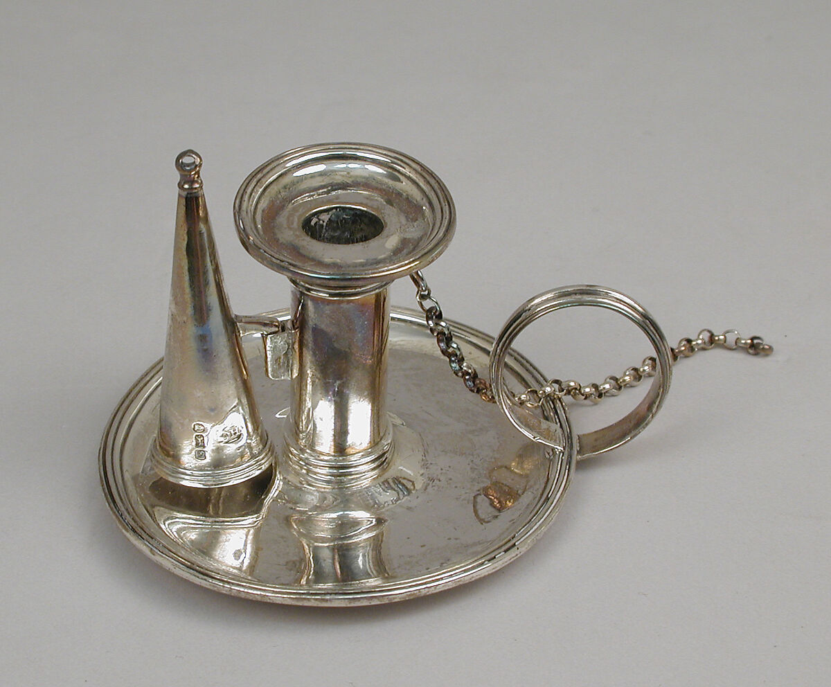 Taperstick, Henry Chawner, Silver, British, London 