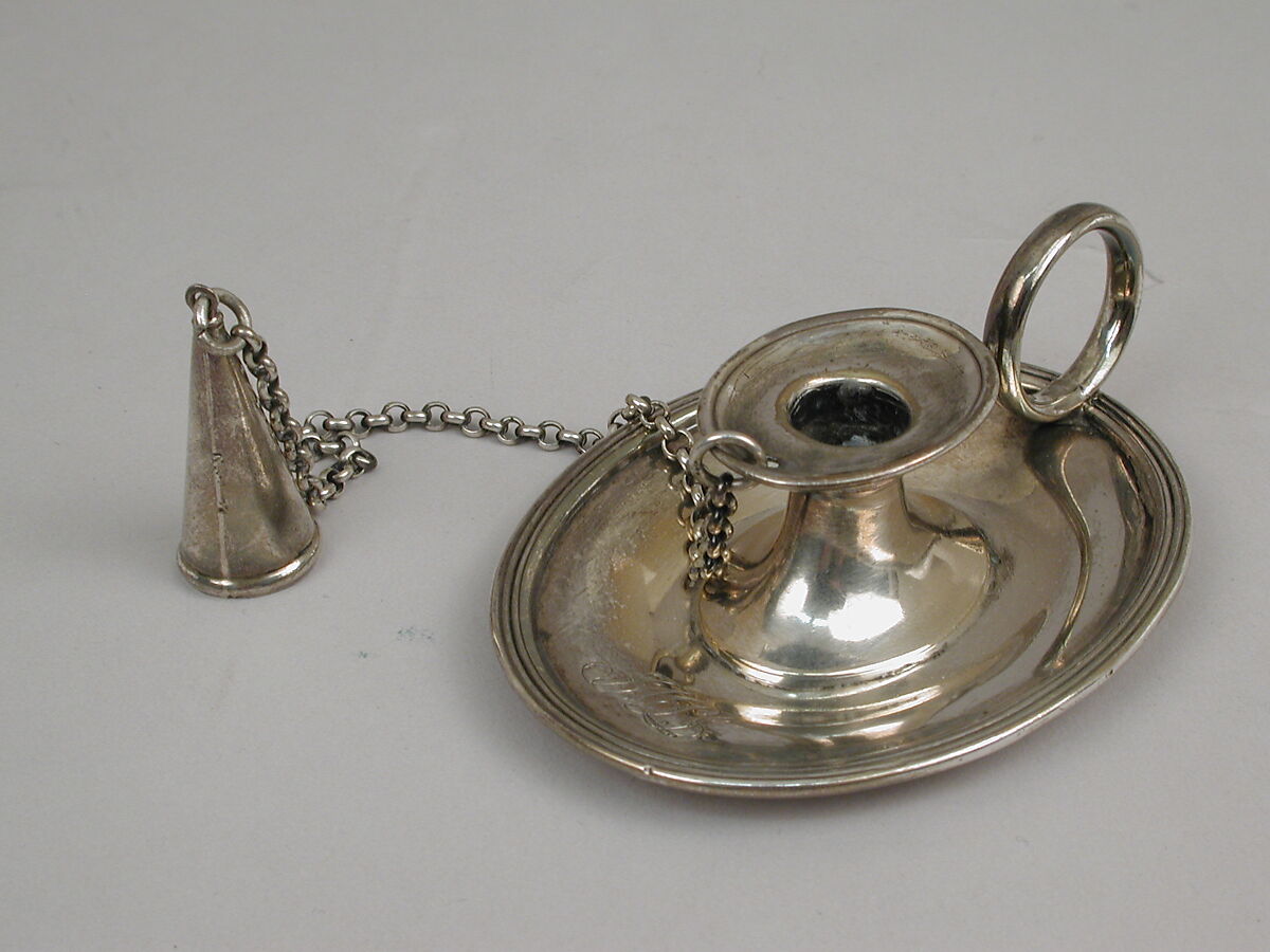 Taperstick, Nathaniel Smith and Company, Silver, British, Sheffield 