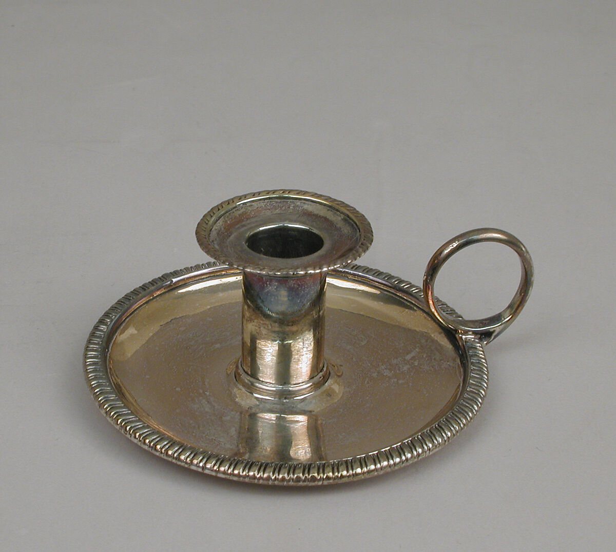 Chamber candlestick, William Fountain (active 1791– after 1821), Silver, British, London 