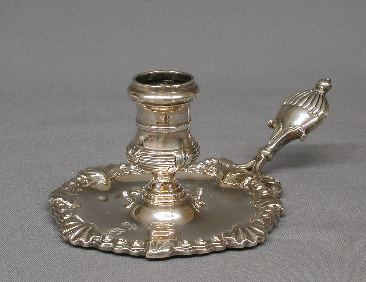 Chamber candlestick, Robert Garrard I (active 1780–1818), Silver, British, London 