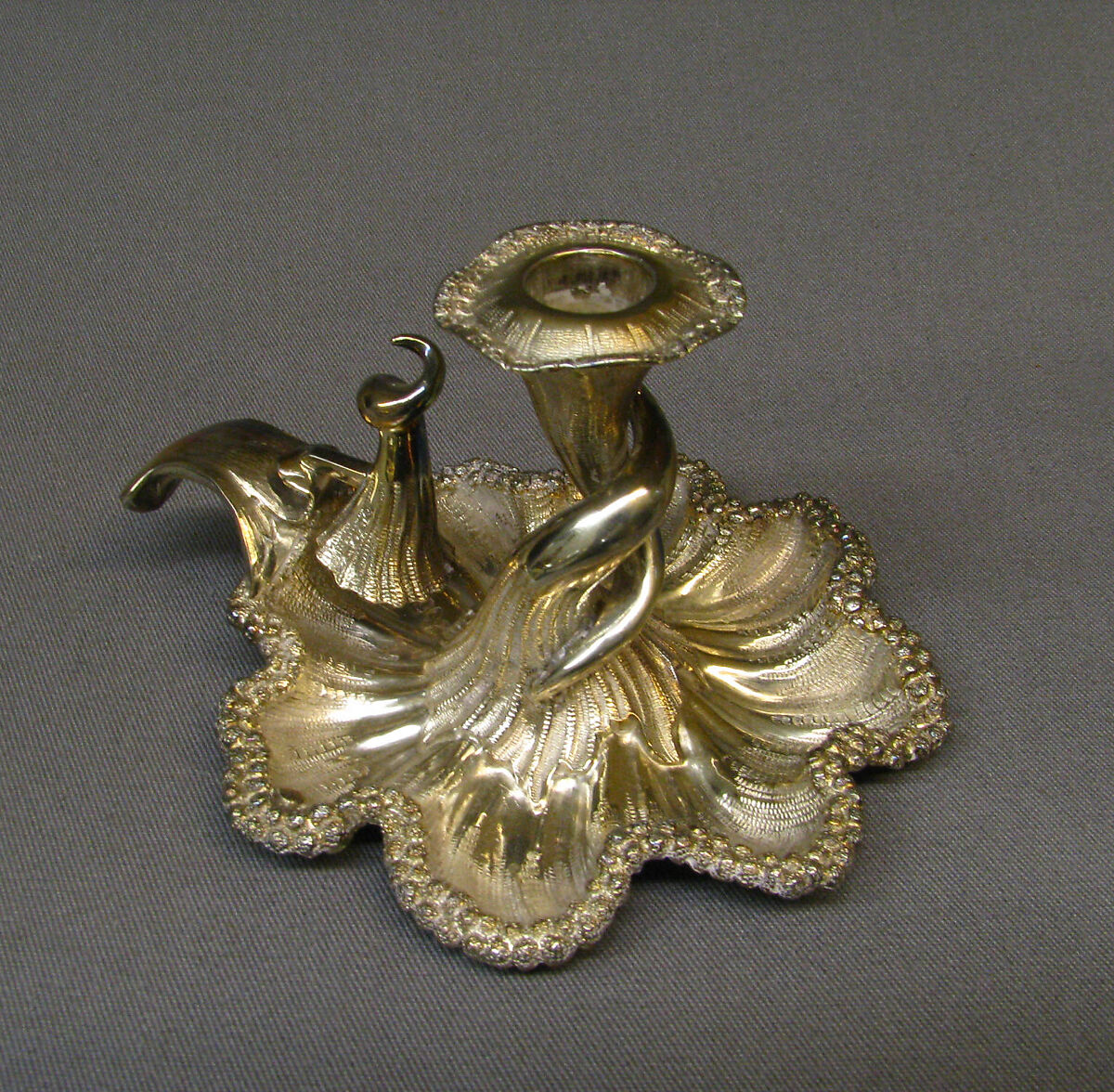 Chamber candlestick, Silver, British, London 