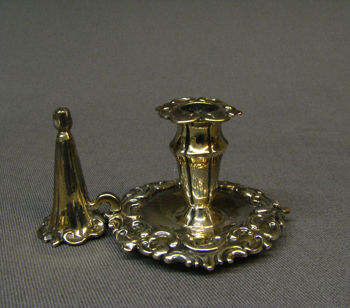 Taperstick, George Reid (active 1811–after 1849), Silver, British, London 