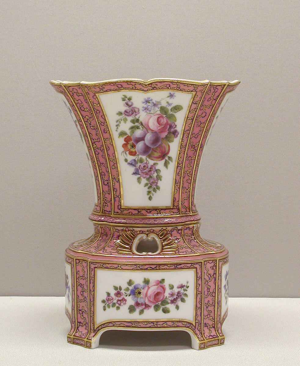 Vase (Vase hollandois), Sèvres Manufactory (French, 1740–present), Soft-paste porcelain, French, Sèvres 