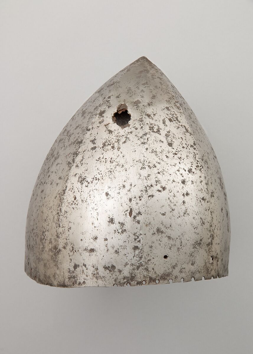 Bascinet, Steel, possibly Italian