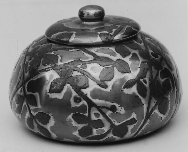 Covered Box, Designed by Louis C. Tiffany (American, New York 1848–1933 New York), Enamel on copper, American