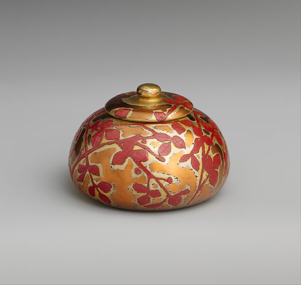 Covered Box, Designed by Louis C. Tiffany (American, New York 1848–1933 New York), Enamel on copper, American