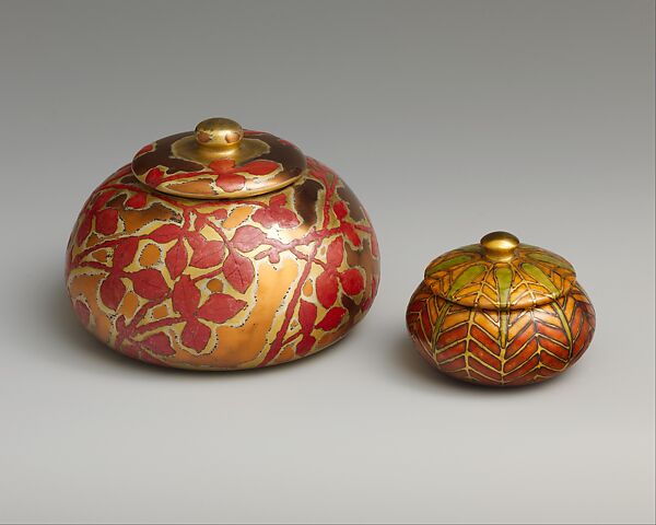 Covered Box, Designed by Louis C. Tiffany (American, New York 1848–1933 New York), Enamel on copper, American