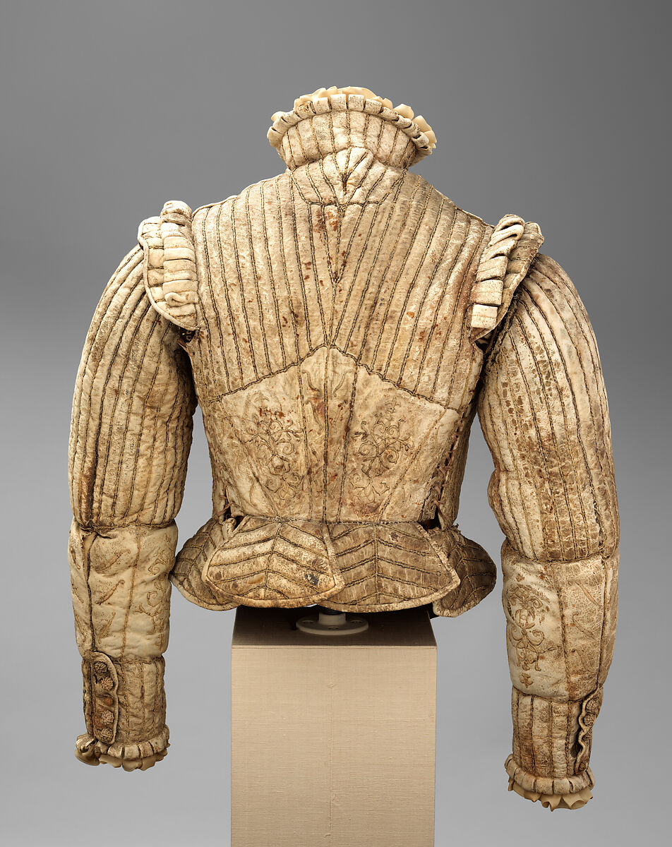 Jerkin, Leather, silk, linen, cotton, Western European