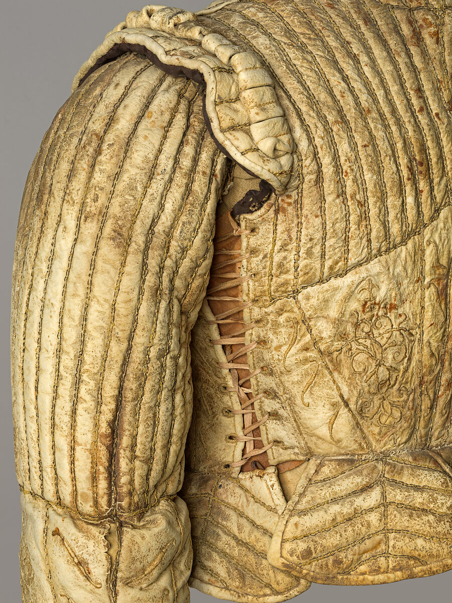 Jerkin, Leather, silk, linen, cotton, Western European