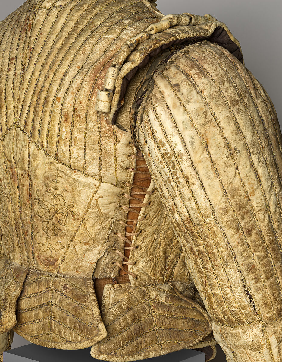 Jerkin, Leather, silk, linen, cotton, Western European