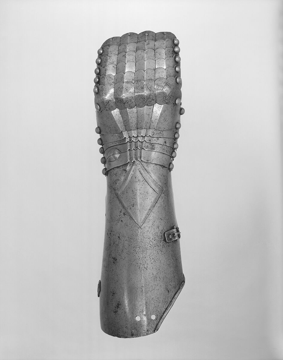 Left Gauntlet, Steel, probably Austrian, Innsbruck 