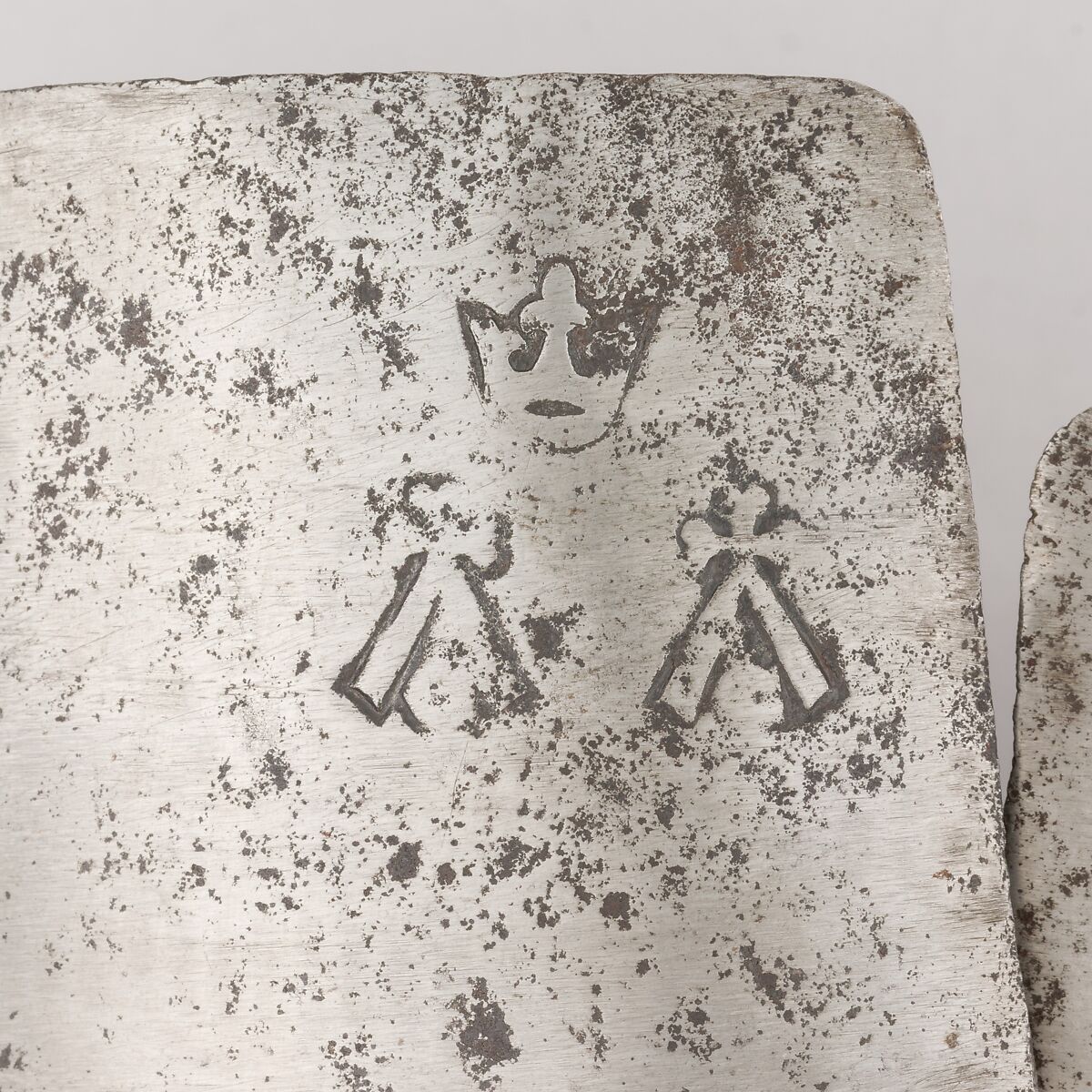 Pair of Greaves, Steel, leather, Italian