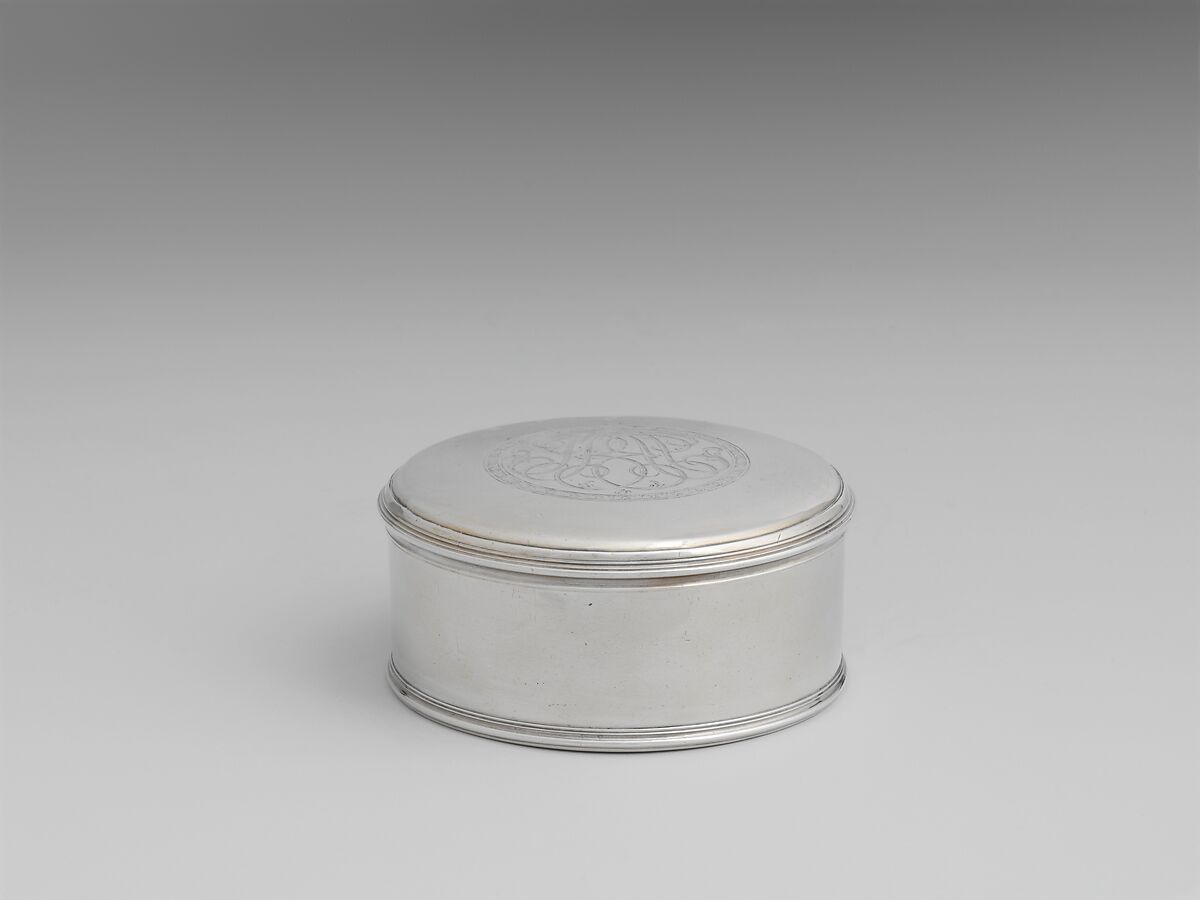 Box, Probably Elias Pelletreau (1726–1810), Silver, American 