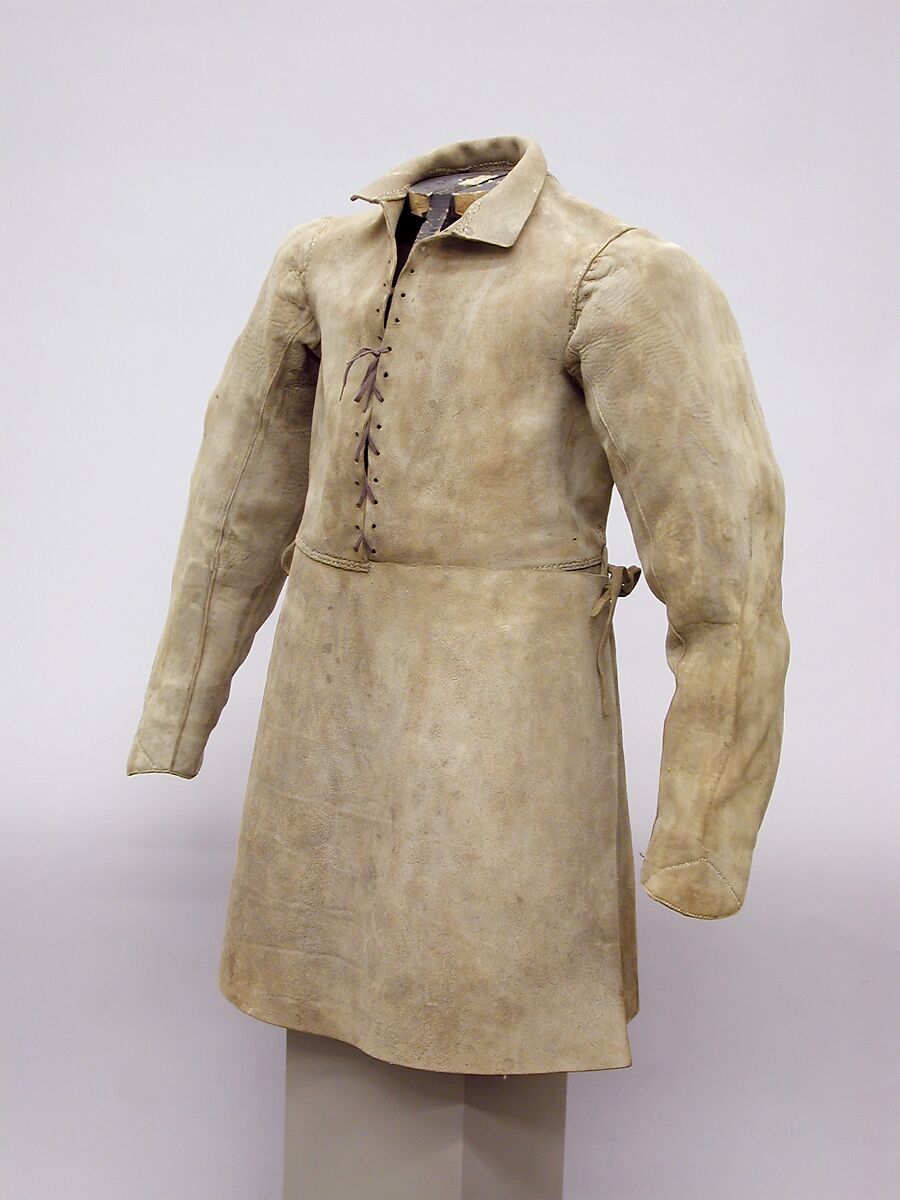 Buff Coat, Leather, string laces, European 