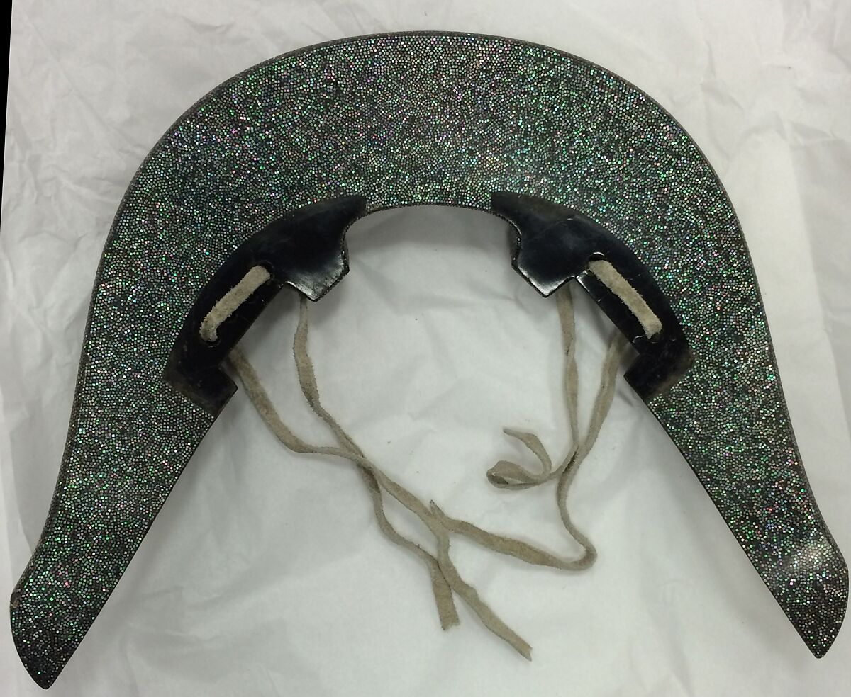 Saddle (Kura), Signed by Chikara (Japanese, active ca. 1610), Wood, mother-of-pearl, linen, lacquer, gold, Japanese