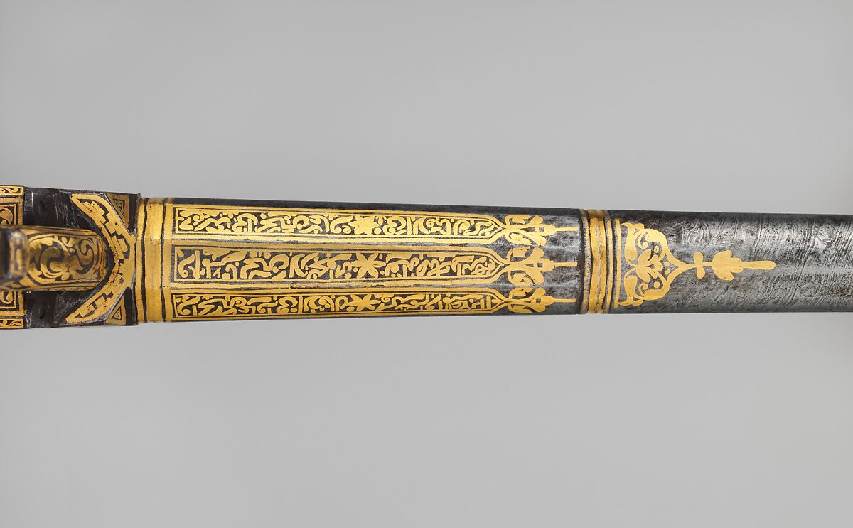 Percussion Pistol, Steel, silver, gold, niello, Caucasian, probably Tbilisi, Georgia or Dagestan