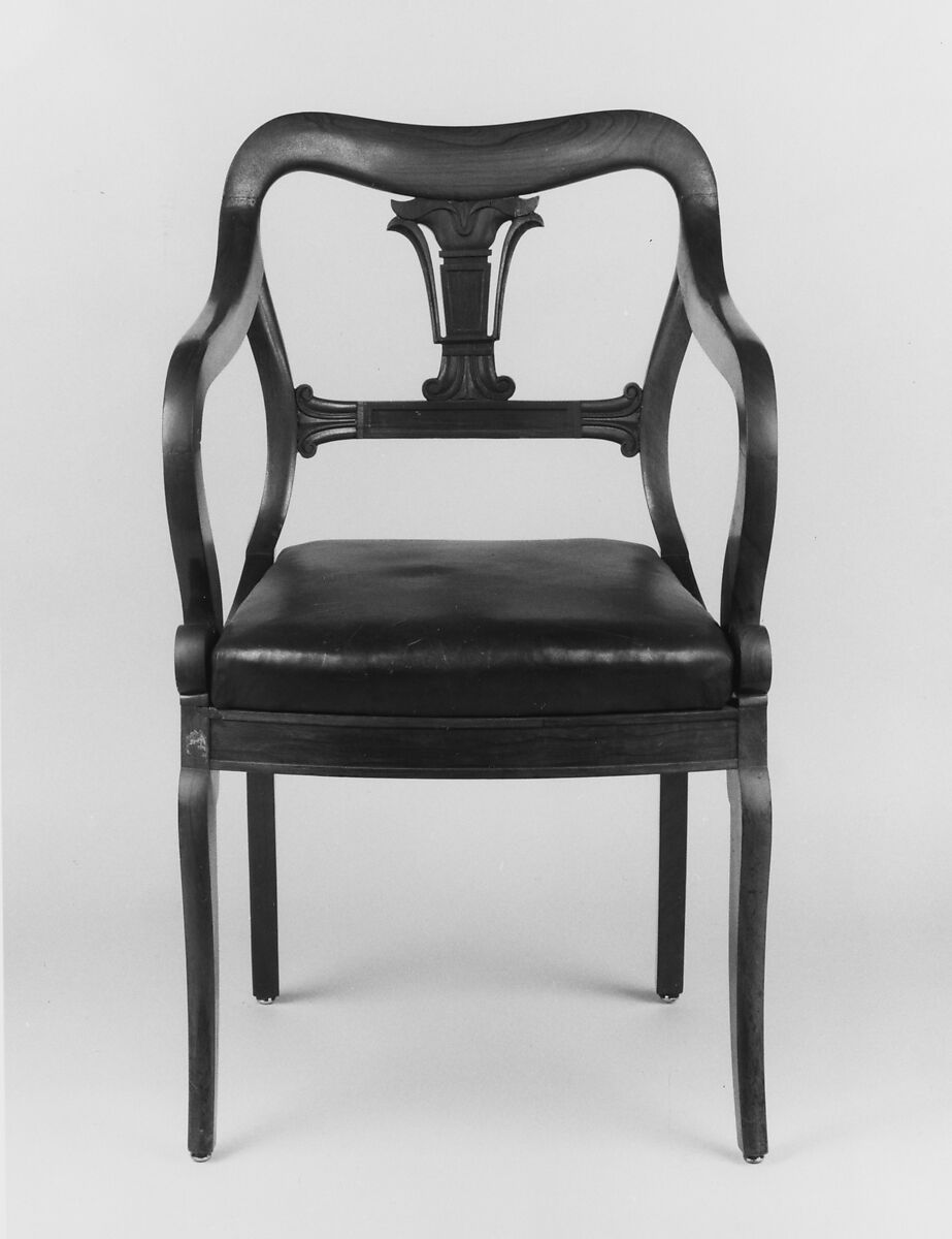 Armchair, Attributed to the Workshop of Duncan Phyfe (American (born Scotland), near Lock Fannich, Ross-Shire, Scotland 1768/1770–1854 New York), Rosewood, American 