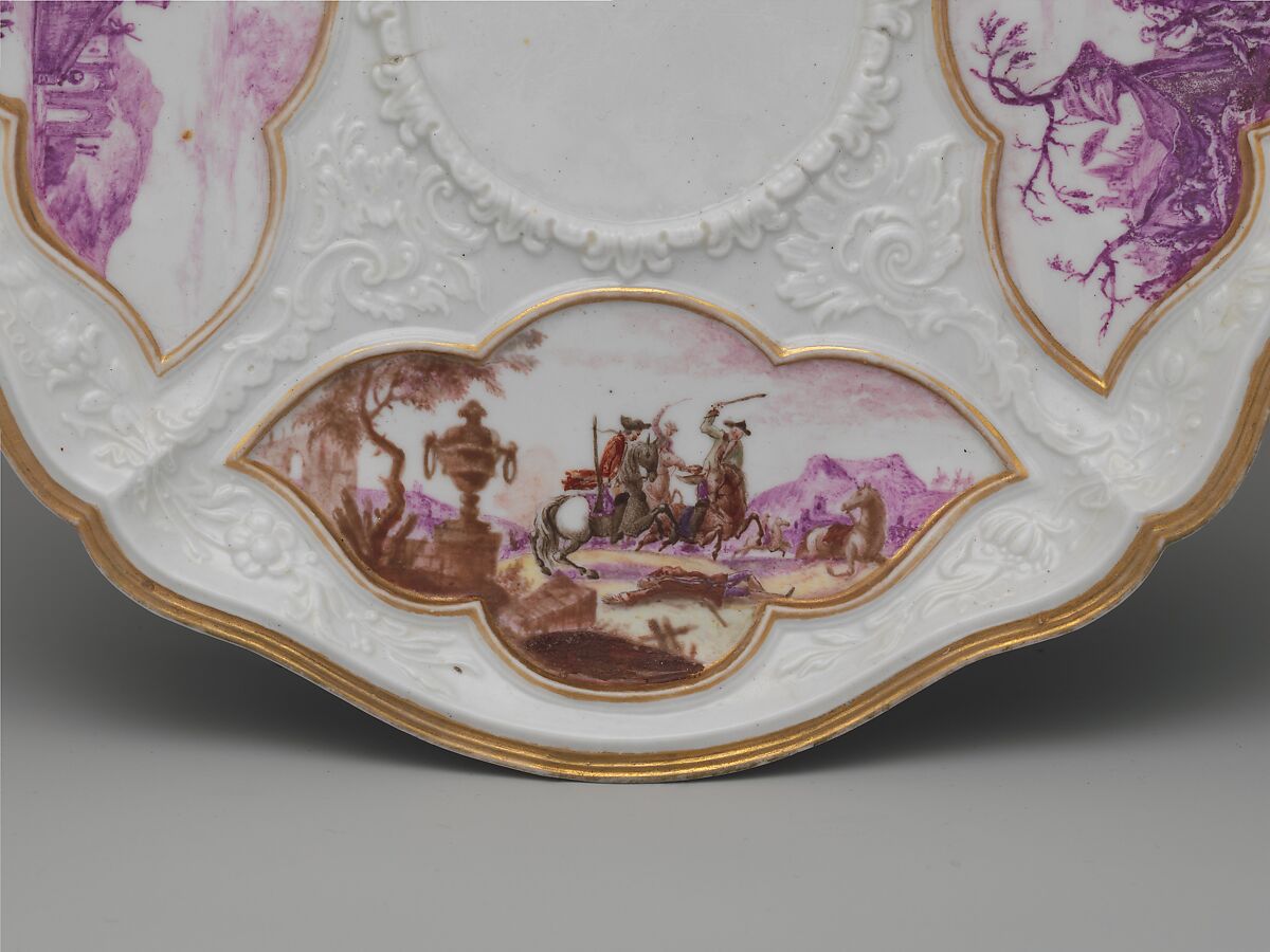Covered bowl and stand, Le Nove Porcelain Manufactory, Hard-paste porcelain, Italian, Nove