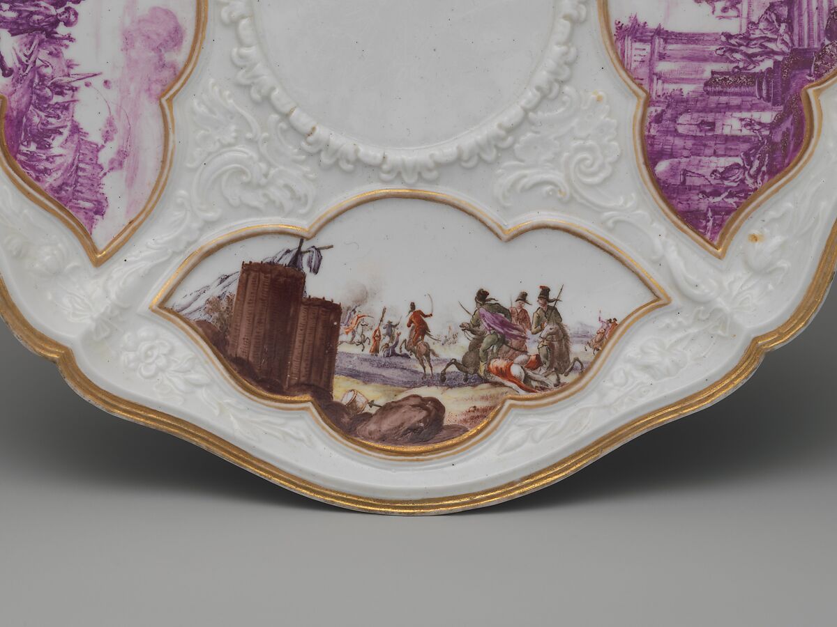 Covered bowl and stand, Le Nove Porcelain Manufactory, Hard-paste porcelain, Italian, Nove