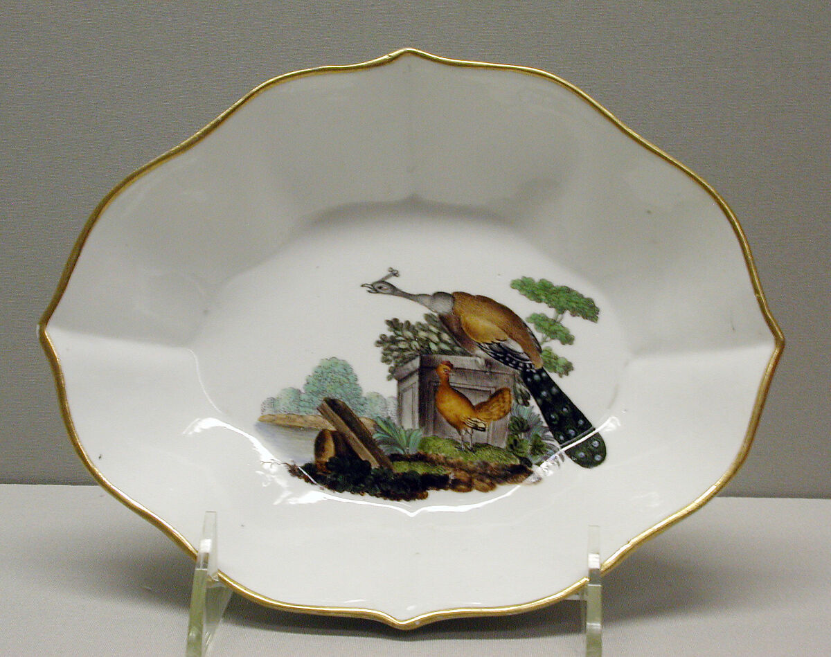 Spoon tray, Höchst Manufactory (German, 1746–1796), Hard-paste porcelain, German, Höchst 