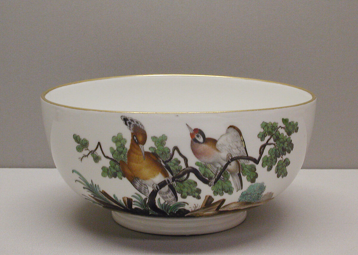 Waste bowl, Höchst Manufactory (German, 1746–1796), Hard-paste porcelain, German, Höchst 