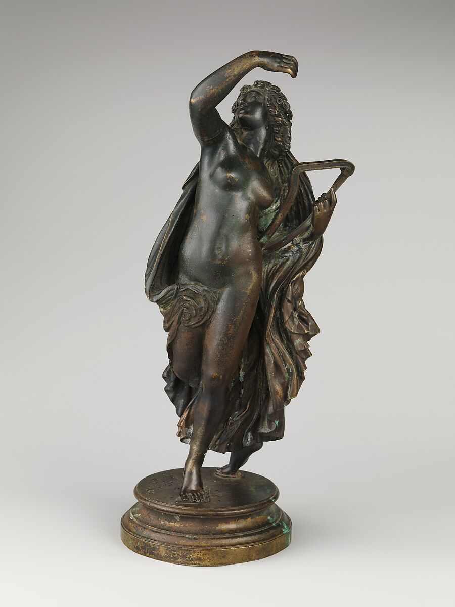 La Poésie Légère, James Pradier (French, 1790–1852), Bronze, French 