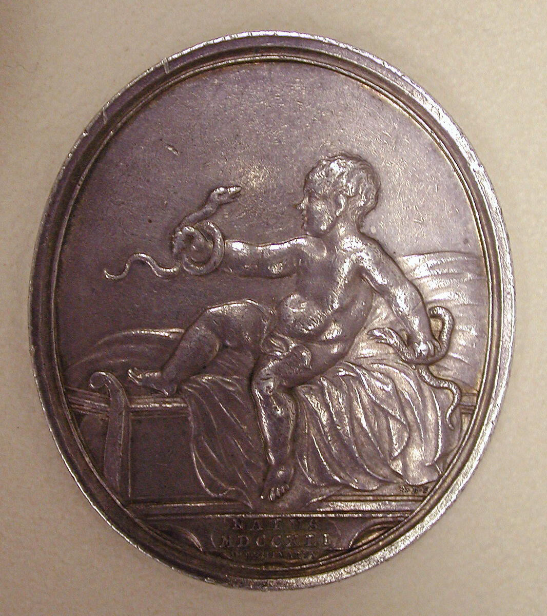 The Birth of Archduke Joseph, Medalist: D. Becker, Silver, Austrian