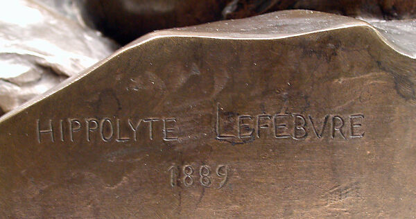 Sleeping Baby, Hippolyte-Jules Lefebvre (French, 1869–1935), Bronze, French