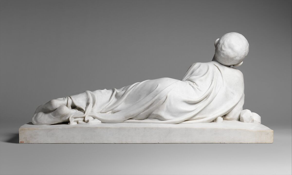 Saint Tarcisius, Alexandre Falguière (French, Toulouse 1831–1900 Paris), Marble, French, Paris